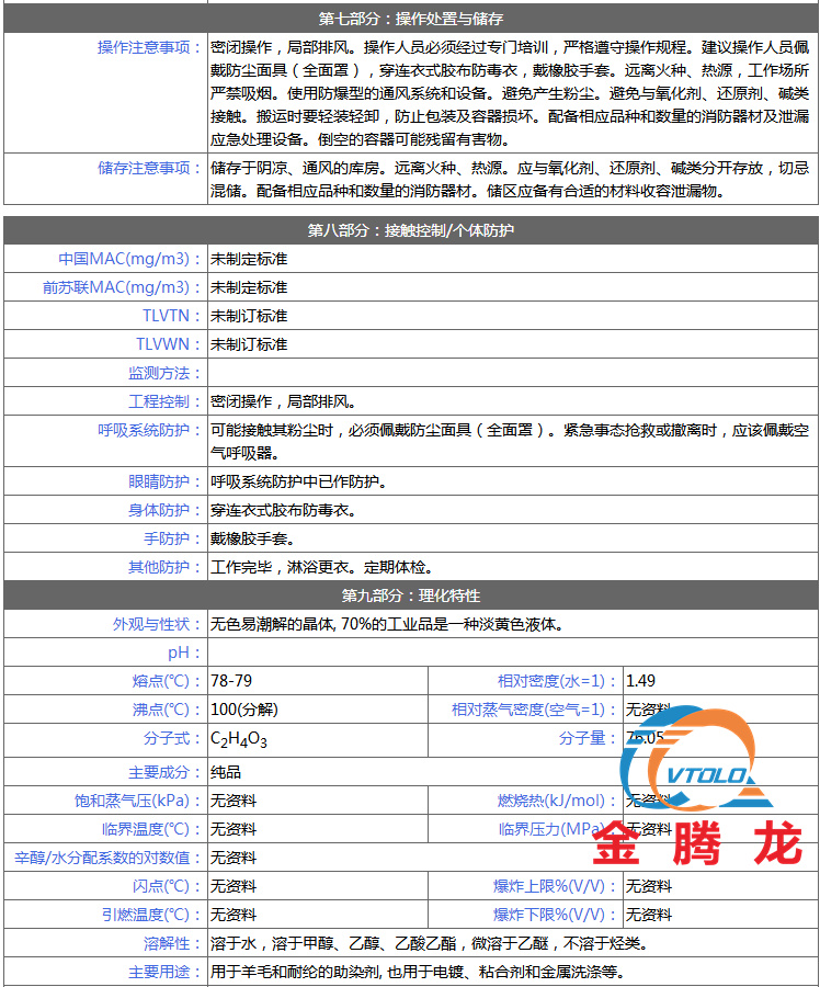 乙醇酸安全技術(shù)說(shuō)明書(圖2)